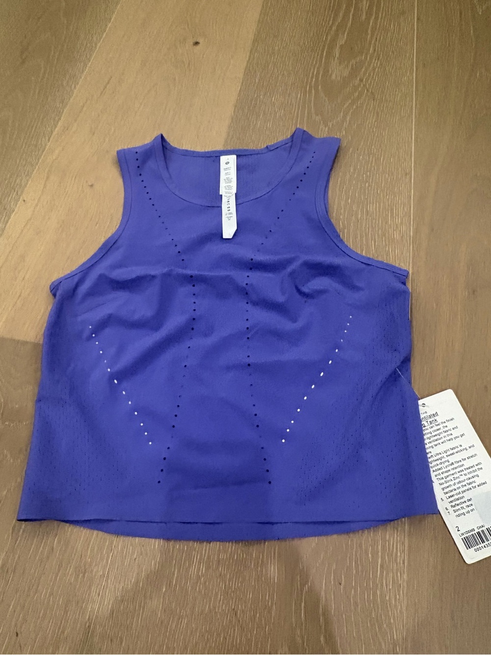 lululemon athletica Violet Perforated Performance Tank